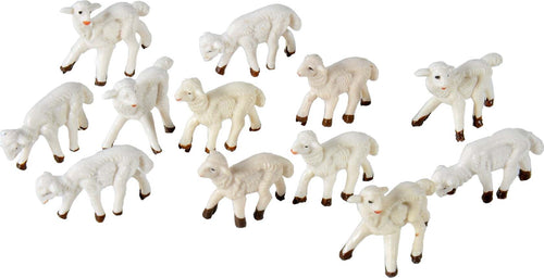 Pecorelle in resina statuine per presepe in resina h 2 cm 48 pezzi Casa e cucina/Decorazioni per interni/Addobbi e decorazioni per ricorrenze/Decorazioni natalizie/Presepi/Statuine e fondali per il presepe MagiediNatale.it - Altamura, Commerciovirtuoso.it
