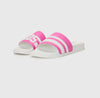 GCDS CIABATTE SLIDERS LOGO CHAIN da donna
