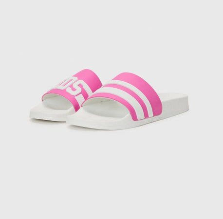 GCDS CIABATTE SLIDERS LOGO CHAIN da donna
