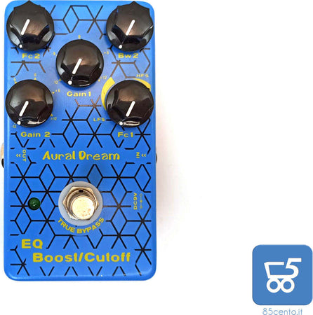 Pedale per Chitarra EQ Boost Cutoff Aural Dream parametro EQ, filtro Shelf e filtro Peak True Bypass - EX DEMO privo di alimentatore