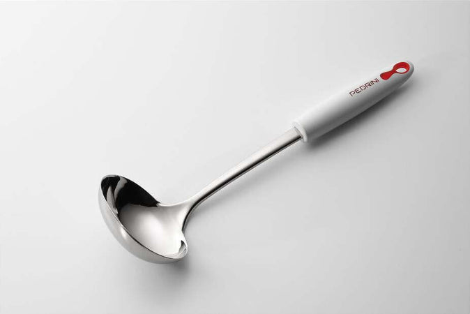 Pedrini Mestolo In Acciaio Inox Con Finitura A Specchio - Cucchiaio Per Zuppe E Minestre, Lungo 36 Cm, Elegante E Resistente, Adatto A Lavastoviglie, Per Uso Domestico E Professionale
