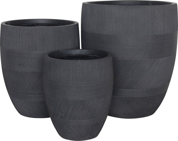 PEDRO---set-di-3-vasi-Grigio-scuro-Milani-Home