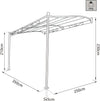 PEGASUS---pergola-da-giardino-addossata-3,5x2,5-in-metallo-Antracite-Milani-Home