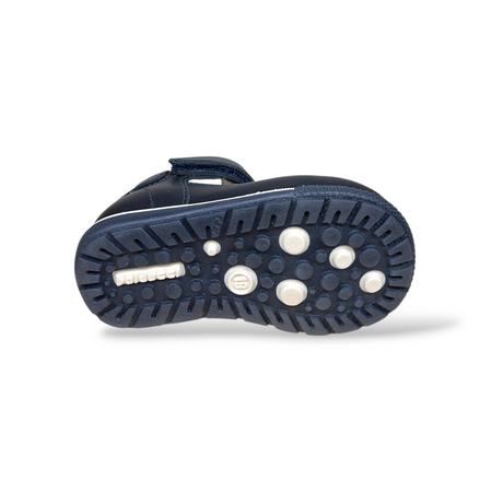 Scarpe Primi Passi Balducci Cita Occhi di Bue Pelle Blue Made in Italy Bambino
