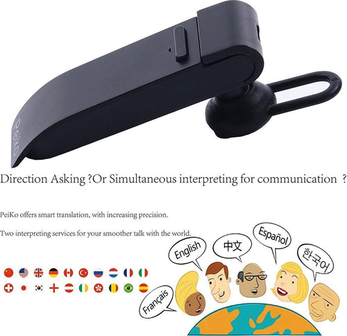 PEIKO TRADUTTORE SIMULTANEO AURICOLARE CUFFIE BLUETOOTH TRADUZIONE 16 LINGUE  Trade Shop italia - Napoli, Commerciovirtuoso.it