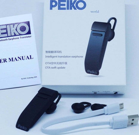 PEIKO TRADUTTORE SIMULTANEO AURICOLARE CUFFIE BLUETOOTH TRADUZIONE 16 LINGUE  Trade Shop italia - Napoli, Commerciovirtuoso.it