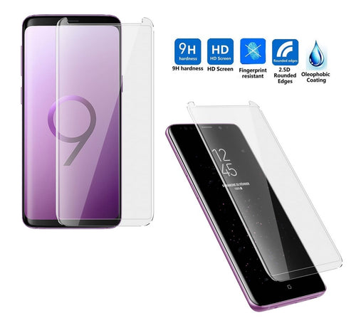 Pellicola protettiva in vetro temperato con Bordi Trasparenti per SAMSUNG S9