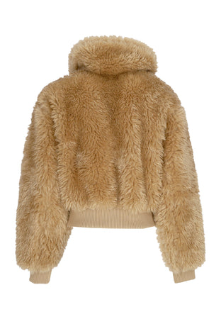 Tommy Hilfiger Pelliccia Donna Faux Shearling Jacket Gentle Gold da donna
