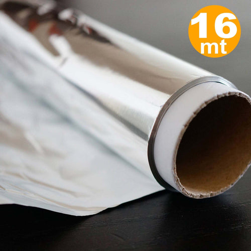 PELLICOLA ALLUMINIO PER ALIMENTI 16 MT ULTRARESISTENTE CONSERVA PROTEGGE E CUOCE Casa e cucina/Teglie da forno e accessori per pasticceria/Accessori e utensili per pasticceria/Carta forno Trade Shop italia - Napoli, Commerciovirtuoso.it