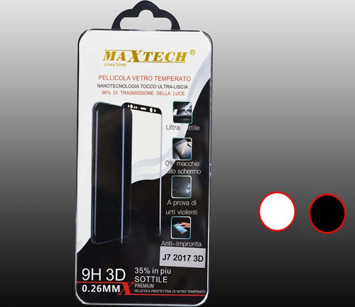 Pellicola In Vetro Temperato 3d Per Samsung Galaxy J7 2017 Maxtech P-j7 2017 Pellicole Protettive Trade Shop italia - Napoli, Commerciovirtuoso.it