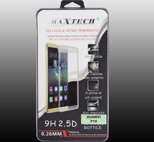 Pellicola In Vetro Temperato Per Huawei P10 Tempered Glass Protector Maxtech P-p10 Pellicole Protettive Trade Shop italia - Napoli, Commerciovirtuoso.it