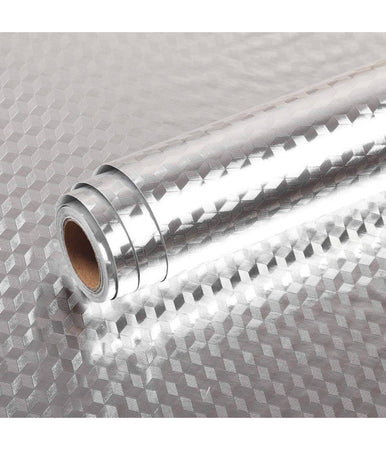 Pellicola Protettiva Adesiva Per Cucina Foglio Carta Alluminio Impermeabile 40x2