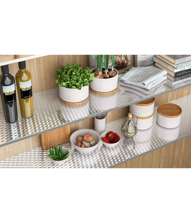 Pellicola Protettiva Adesiva Per Cucina Foglio Carta Alluminio Impermeabile 40x2