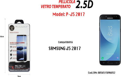 Pellicola Protettiva Display Schermo Vetro Temperato Per Samsung J5 2017 Maxtech P-j5 2017 Pellicole Protettive Trade Shop italia - Napoli, Commerciovirtuoso.it