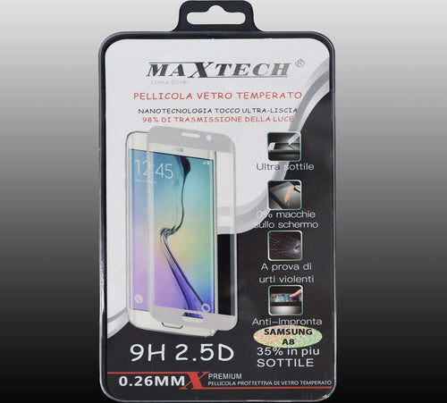 Pellicola Protettiva Display Vetro Temperato Per Samsung Galaxy A8 Maxtech P-sam A8 Pellicole Protettive Trade Shop italia - Napoli, Commerciovirtuoso.it