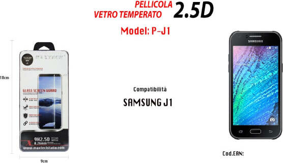 Pellicola-Vetro-Compatibile-Con-Samsung-Galaxy-J1-Vetro-Prottetivo-Maxtech-P-j1