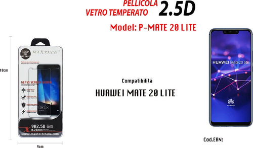 Pellicola Vetro Temperato Huawei Mate 20 Lite Proteggi Schermo Maxtech P-mate 20 Lite Pellicole Protettive Trade Shop italia - Napoli, Commerciovirtuoso.it