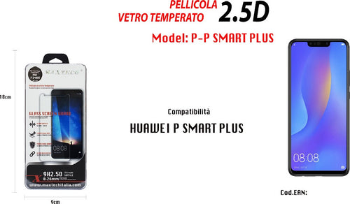 Pellicola Vetro Temperato Per Huawei P Smart Plus Proteggi Display Lcd Maxtech P-p Smart Plus Pellicole Protettive Trade Shop italia - Napoli, Commerciovirtuoso.it