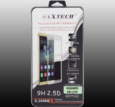 Pellicola-Vetro-Temperato-Per-Huawei-P8-Lite-Smart-Antiurto-Maxtech-P-p8-Lite