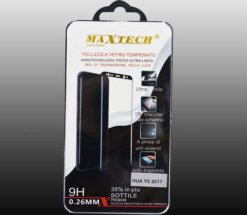 Pellicola Vetro Temperato Per Huawei Y5 2017 Protezione Schermo Maxtech P-y5 2017 Elettronica/Cellulari e accessori/Accessori/Manutenzione cura e riparazione/Protezioni per lo schermo Trade Shop italia - Napoli, Commerciovirtuoso.it