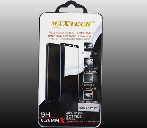 Pellicola-Vetro-Temperato-Per-Huawei-Y5-2017-Protezione-Schermo-Maxtech-P-y5-2017