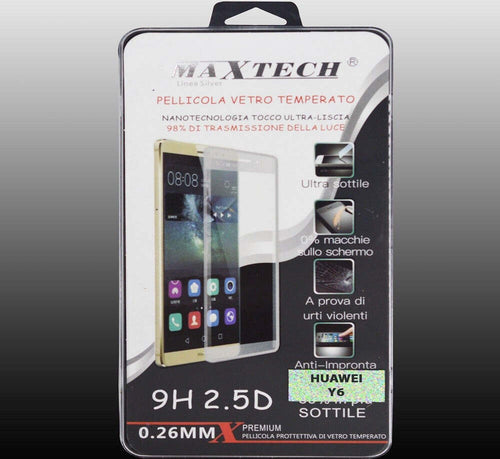 Pellicola Vetro Temperato Per Huawei Y6 Protezione Schermo Antigraffio Maxtech P-y6 Pellicole Protettive Trade Shop italia - Napoli, Commerciovirtuoso.it