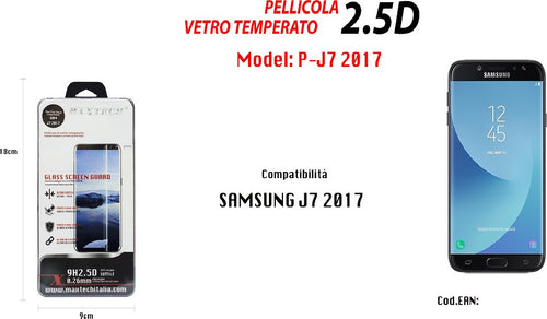 Pellicola Vetro Temperato Per Samsung J7 2017 Protezione Schermo Maxtech P-j7 2017 Pellicole Protettive Trade Shop italia - Napoli, Commerciovirtuoso.it