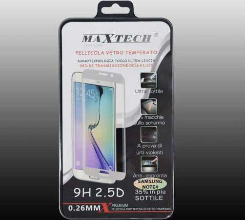 Pellicola-Vetro-Temperato-Samsung-Galaxy-Note-4-Protettivo-Maxtech-P-sam-Note-4