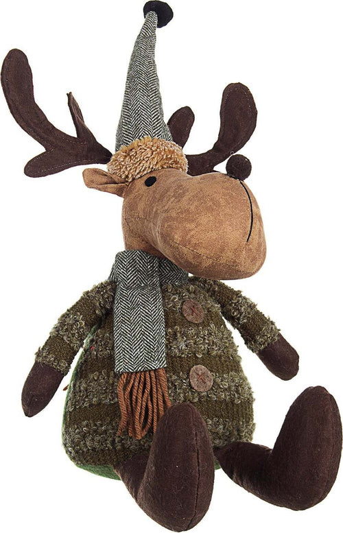 Peluce pupazzo renna Paule seduta per bambini natalizia Casa e cucina/Decorazioni per interni/Addobbi e decorazioni per ricorrenze/Decorazioni natalizie/Schiaccianoci MagiediNatale.it - Altamura, Commerciovirtuoso.it