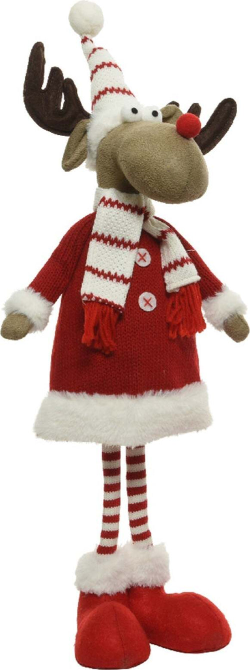 Peluche natalizio renne con cappello e sciarpa decorazione per interno Casa e cucina/Decorazioni per interni/Addobbi e decorazioni per ricorrenze/Decorazioni natalizie/Schiaccianoci MagiediNatale.it - Altamura, Commerciovirtuoso.it