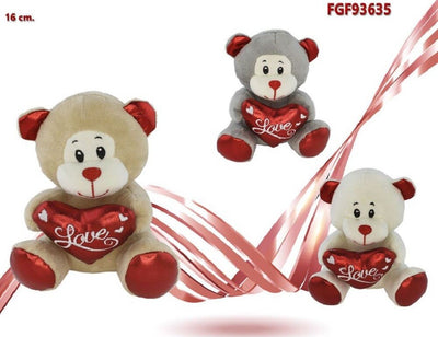 Peluche Orsetto Con Cuore Scritta Love Lam? 16 Cm San Valentino 3 Col.ass. 93635 Giochi e giocattoli/Peluche/Animali di peluche Trade Shop italia - Napoli, Commerciovirtuoso.it