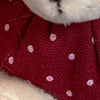 Peluche orso a pois bordeaux decorazione natalizia appendibili per albero Casa e cucina/Decorazioni per interni/Addobbi e decorazioni per ricorrenze/Decorazioni natalizie/Schiaccianoci MagiediNatale.it - Altamura, Commerciovirtuoso.it