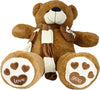Peluche-Orso-Orsacchiotto-Alto-80cm-Pupazzo-Bambini-Orsacchiotto-Morbido-Marrone