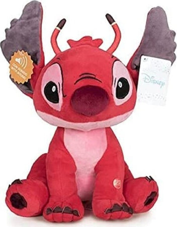 Peluche-Stitch-Morbido-Parlante-Da-100cm-Rosso-Pupazzo-Per-Bambini-Lilo-&-Stitch