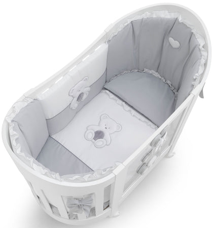 Set Lenzuola Lettino Italbaby Peluche Ovale 3Pz