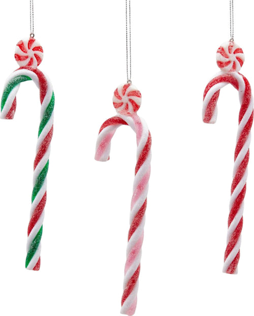 Pendagli per albero di Natale a forma di bastoncini di zucchero, 18 cm confezione 3 pezzi Casa e cucina/Decorazioni per interni/Addobbi e decorazioni per ricorrenze/Decorazioni natalizie/Addobbi e decorazioni/Ciondoli e pendenti MagiediNatale.it - Altamura, Commerciovirtuoso.it