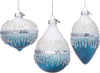 Pendagli per albero di Natale in vetro decorato color Bianco Azzurro Casa e cucina/Decorazioni per interni/Addobbi e decorazioni per ricorrenze/Decorazioni natalizie/Addobbi e decorazioni/Palle e palline MagiediNatale.it - Altamura, Commerciovirtuoso.it
