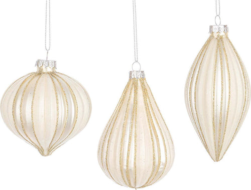 Pendagli per albero di Natale in vetro decorato color Champagne Casa e cucina/Decorazioni per interni/Addobbi e decorazioni per ricorrenze/Decorazioni natalizie/Addobbi e decorazioni/Palle e palline MagiediNatale.it - Altamura, Commerciovirtuoso.it