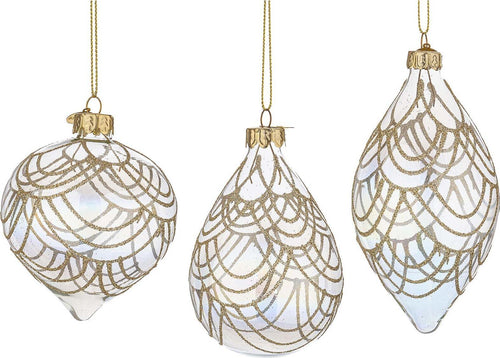 Pendagli per albero di Natale in vetro decorato color Iridescente Casa e cucina/Decorazioni per interni/Addobbi e decorazioni per ricorrenze/Decorazioni natalizie/Addobbi e decorazioni/Ciondoli e pendenti MagiediNatale.it - Altamura, Commerciovirtuoso.it