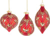 Pendagli per albero di Natale in vetro decorato color Lux Rosso Casa e cucina/Decorazioni per interni/Addobbi e decorazioni per ricorrenze/Decorazioni natalizie/Addobbi e decorazioni/Palle e palline MagiediNatale.it - Altamura, Commerciovirtuoso.it