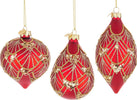 Pendagli per albero di Natale in vetro decorato color Lux Rosso Casa e cucina/Decorazioni per interni/Addobbi e decorazioni per ricorrenze/Decorazioni natalizie/Addobbi e decorazioni/Palle e palline MagiediNatale.it - Altamura, Commerciovirtuoso.it