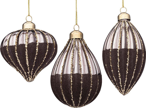 Pendagli per albero di Natale in vetro decorato color Marrone Casa e cucina/Decorazioni per interni/Addobbi e decorazioni per ricorrenze/Decorazioni natalizie/Addobbi e decorazioni/Palle e palline MagiediNatale.it - Altamura, Commerciovirtuoso.it