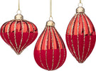 Pendagli per albero di Natale in vetro decorato color Rosso Casa e cucina/Decorazioni per interni/Addobbi e decorazioni per ricorrenze/Decorazioni natalizie/Addobbi e decorazioni/Ciondoli e pendenti MagiediNatale.it - Altamura, Commerciovirtuoso.it