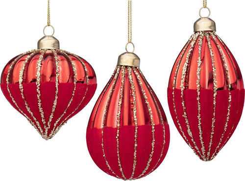 Pendagli per albero di Natale in vetro decorato color Rosso Casa e cucina/Decorazioni per interni/Addobbi e decorazioni per ricorrenze/Decorazioni natalizie/Addobbi e decorazioni/Ciondoli e pendenti MagiediNatale.it - Altamura, Commerciovirtuoso.it