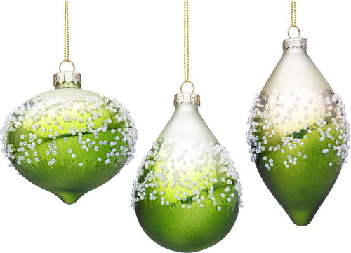 Pendagli per albero di Natale in vetro decorato color verde Casa e cucina/Decorazioni per interni/Addobbi e decorazioni per ricorrenze/Decorazioni natalizie/Addobbi e decorazioni/Ciondoli e pendenti MagiediNatale.it - Altamura, Commerciovirtuoso.it