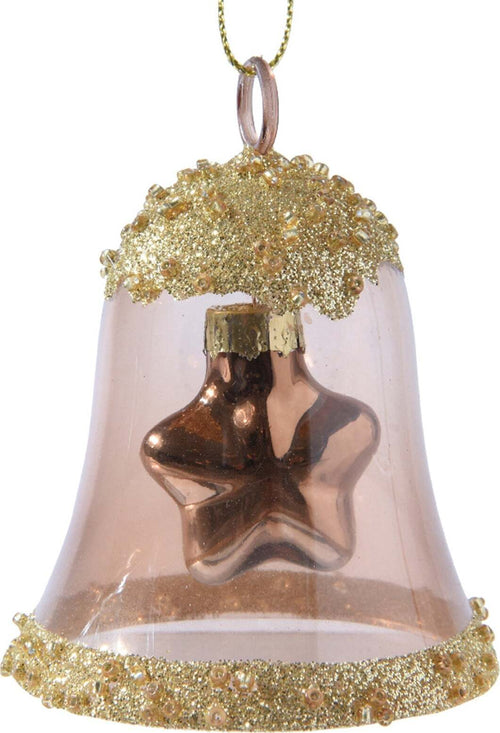 Pendaglio a forma di campana con stella marrone chiaro per albero di natale h 7,5 cm Casa e cucina/Decorazioni per interni/Addobbi e decorazioni per ricorrenze/Decorazioni natalizie/Addobbi e decorazioni/Palle e palline MagiediNatale.it - Altamura, Commerciovirtuoso.it