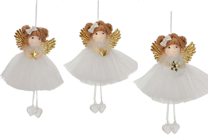Pendaglio angelo ballerina in tuller h 20 cm per albero di natale Casa e cucina/Decorazioni per interni/Addobbi e decorazioni per ricorrenze/Decorazioni natalizie/Addobbi e decorazioni/Palle e palline MagiediNatale.it - Altamura, Commerciovirtuoso.it