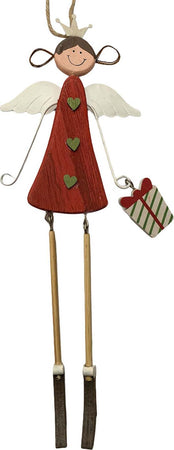 Pendaglio angelo in legno, pallina per Albero di Natale addobbi natalizi Casa e cucina/Decorazioni per interni/Addobbi e decorazioni per ricorrenze/Decorazioni natalizie/Addobbi e decorazioni/Palle e palline MagiediNatale.it - Altamura, Commerciovirtuoso.it