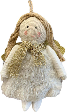 Pendaglio angelo in pezza h 16 cm, pallina per albero di natale addobbi natalizi Oro Casa e cucina/Decorazioni per interni/Addobbi e decorazioni per ricorrenze/Decorazioni natalizie/Addobbi e decorazioni/Palle e palline MagiediNatale.it - Altamura, Commerciovirtuoso.it