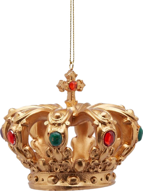 Pendaglio appendibile a forma di corona, in poliresina, color oro da 8 cm Casa e cucina/Decorazioni per interni/Addobbi e decorazioni per ricorrenze/Decorazioni natalizie/Addobbi e decorazioni/Ciondoli e pendenti MagiediNatale.it - Altamura, Commerciovirtuoso.it